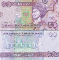 *20 Manat Turkménsko 2009, P25 UNC - Kliknutím na obrázok zatvorte -